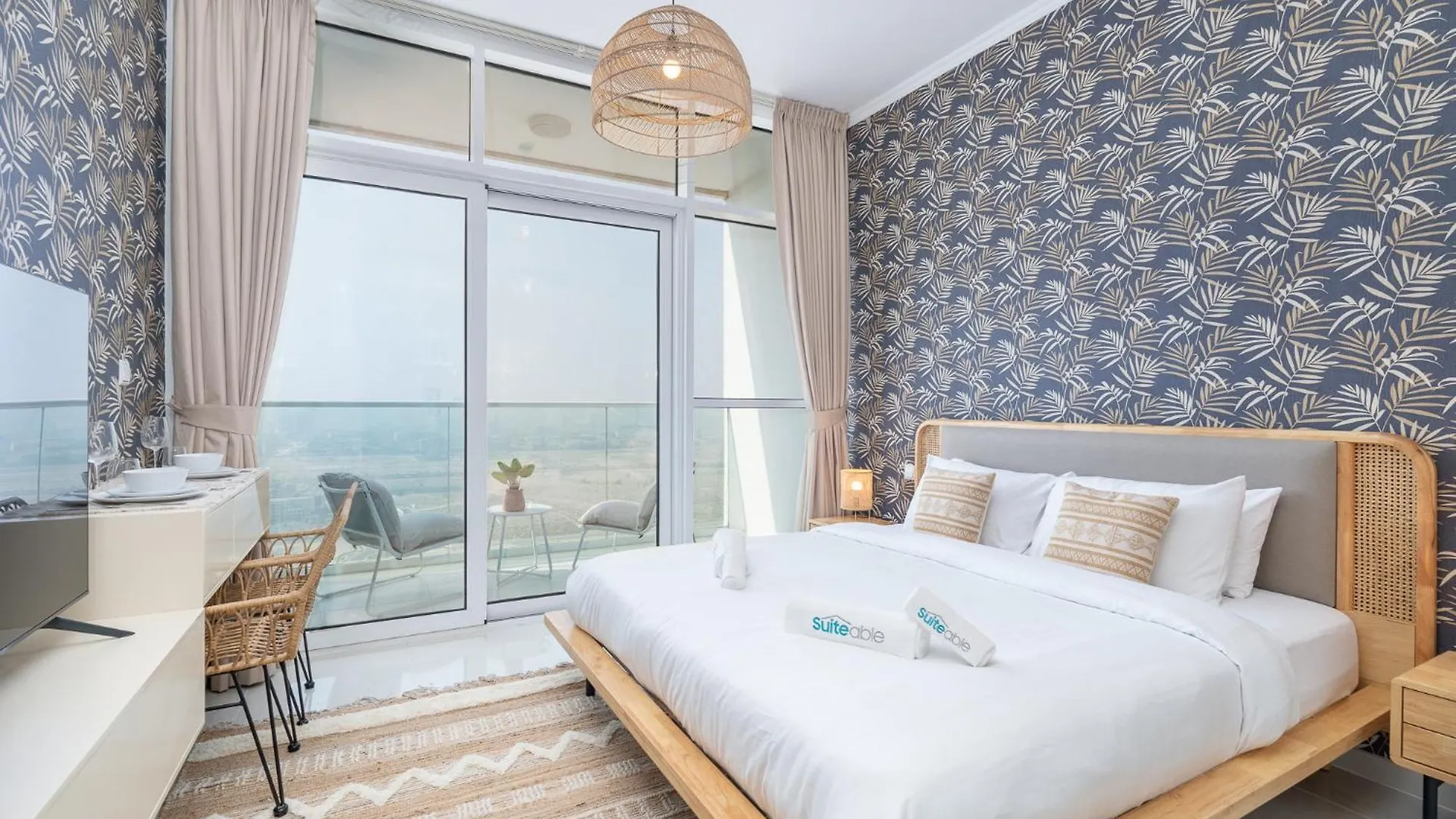 Floral Charm Studio In Damac Hills By Suiteable Dubai Apartment